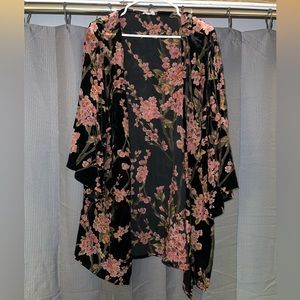Floral Print Kimono